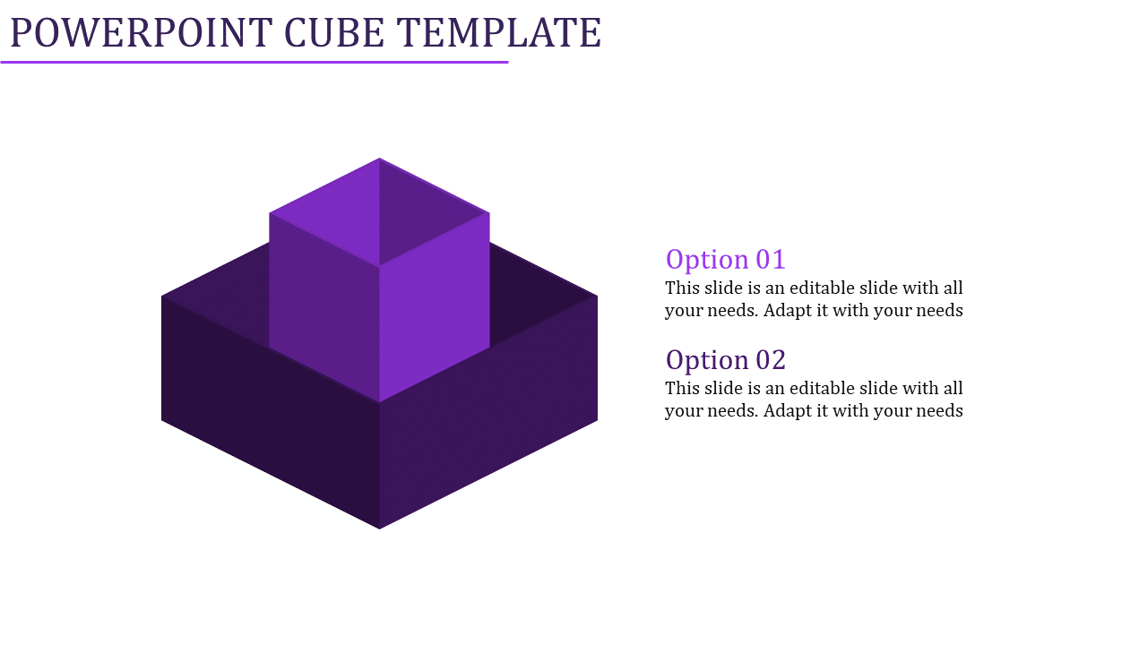 powerpoint cube template-Powerpoint Cube Template-2-Purple